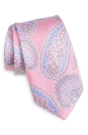 Nordstrom Paisley Silk Tie in Pink at Nordstrom
