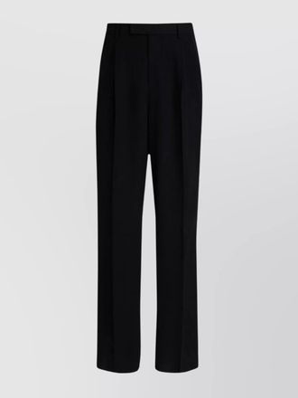 Versace twill wide-leg trousers