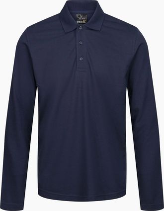 Regatta Mens Regatta Professional Mens Long-Sleeved Polo Shirt - Navy - Size: 42