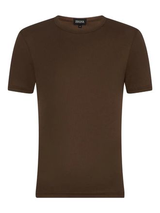 Ermenegildo Zegna ribbed T-shirt - Brown