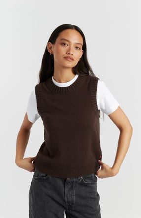 Chinti and Parker Wool Cashmere Tank in Chocolate at Nordstrom, Size X-Large