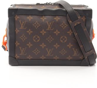 Louis Vuitton Black Brown Coated Canvas Pvc Leather Handbag Shoulder Bag (Pre-Owned)