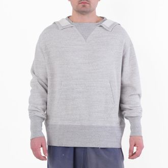 Maison Margiela Stamp Logo Cotton Hoodie, Size X-Large