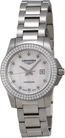 Longines Conquest Quartz Diamond Ladies Watch L3.258.0.87.6