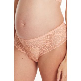 Cache Coeur Bliss Maternity Shorty Panties in Peach at Nordstrom, Size X-Large