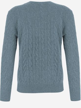 Polo Ralph Lauren Cable-Knit Wool-Cashmere Sweater - Gray
