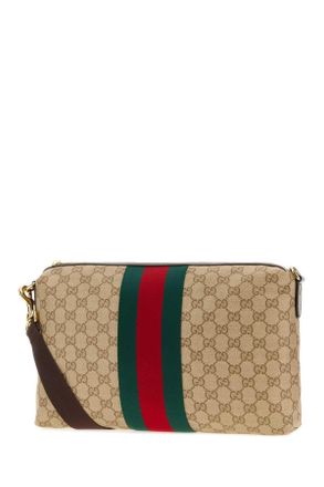 Gucci Mens Gg Fabric Clutch Vintsandkbrvrvd