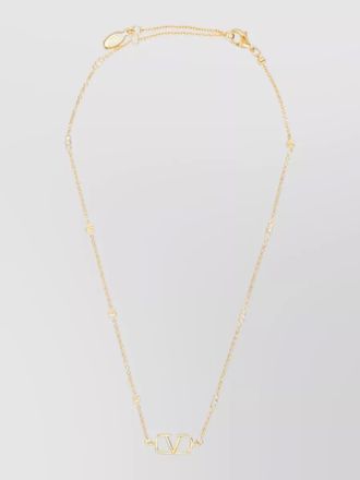 Valentino Garavani adjustable chain necklace modern link design