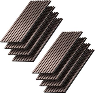 Vicco Paneles Murales Akustikpaneel, Nogal/marr&oacute;n, 8 Piezas, Vicco