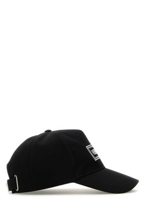 Versace Mens Black Cotton Baseball Cap Blackwhite Cappelli Hat