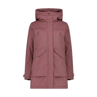 F.lli Campagnolo Cmp, Fitness, Dames, Roze, 2Xs, Leer, Parka Fix Hood