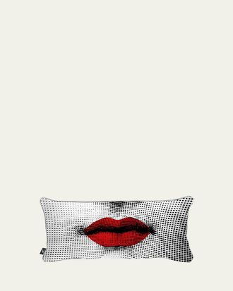 Fornasetti Kiss Cushion, 12 x 24