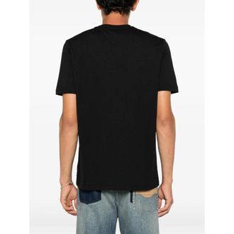 Iceberg Logo-Embroidered T-Shirt - Black