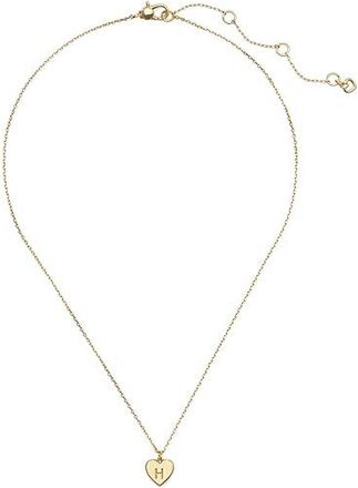 Kate Spade New York H Pendant Womens Necklace Gold, Brass/Gold Tone