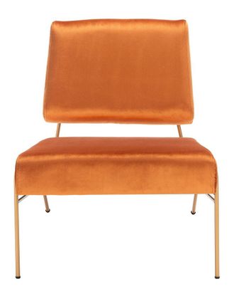 Safavieh Romilly Gold Velvet Accent Chair