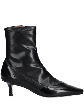 BOSS 50mm pointed-toe boots - Black
