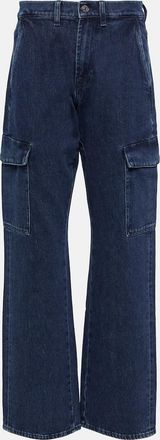7 For All Mankind Tess Cargo high-rise straight jeans