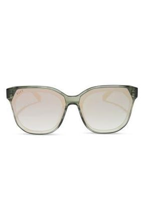 DIFF Eyewear Gia 62mm Oversize Square Sunglasses in Cool Matcha Mirror at Nordstrom Rack