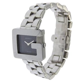 Gucci Pre-owned 3600L Roestvrij staal Horloge - Dames - Pre-owned - Zwart - Maat: ONE Size