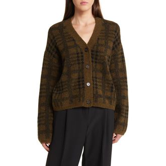 Rails Reese Plaid Cardigan in Olive Plaid at Nordstrom, Size Medium