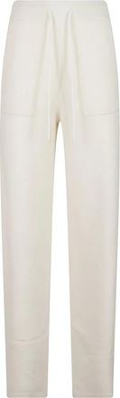 Max Mara Pantalones rectos - Trousers - Mujer - Blanco - XS