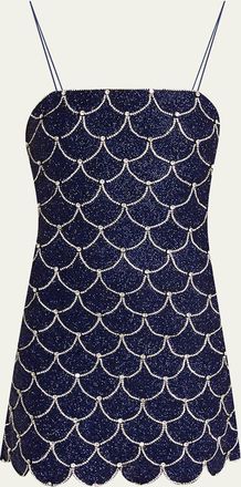 Alice & Olivia Nina Embellished Mini Dress