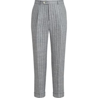 Brunello Cucinelli Twill trousers in Medium Grey at Nordstrom, Size 56 It