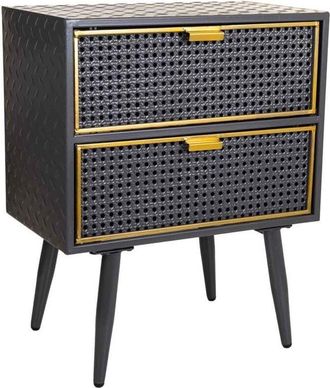 Wanderlust Deco Wanderlust Deco - Mesita De Metal Negra 50x30x62
