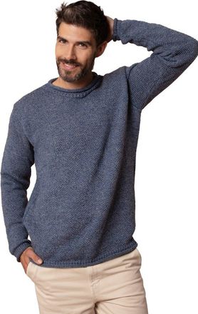 Celtic & Co. Tex Stitch Crew Sweater in Indigo at Nordstrom, Size Small