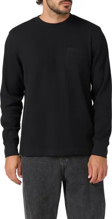 O'Neill Overland Long Sleeve Thermal Pocket T-Shirt in Black at Nordstrom, Size Xx-Large