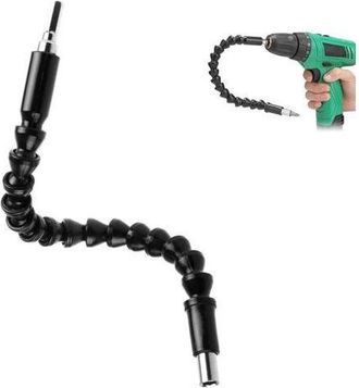 OEM Prolunga Flessibile Per Trapano, Punte Di Prolunga Con Albero Flessibile Da 29 Cm, Gambo Esagonale Da 6,35 Mm, Raccordo Per Trapano Pieghevole Nero, P
