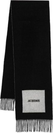 Jacquemus Black Logo Scarf