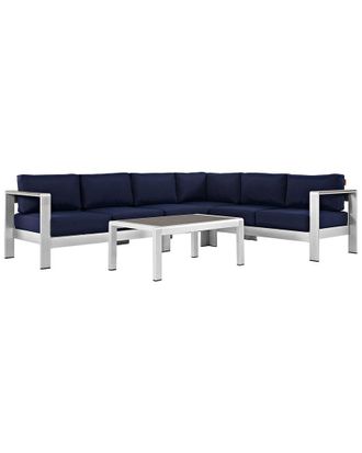 ModWay Shore 5-Piece Outdoor Patio Sectional Sofa Set