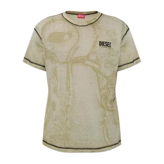 Diesel T-Shirts, male, Green, Size: 2XL T-Norm-V15 T-Shirt