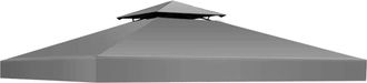 OEM Toldo De Repuesto Para Cenador, Poli&eacute;ster Impermeable 300d, Gris, Para Jard&iacute;n, Terraza O Patio