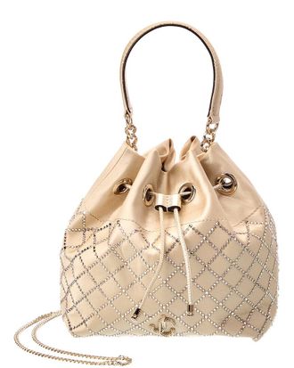 Jimmy Choo London Heidi Satin Bucket Bag