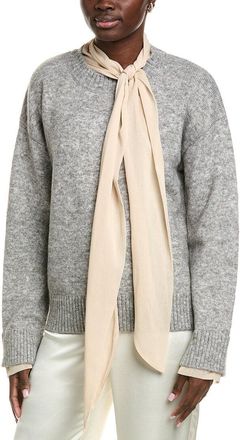 endless rose Endless Rose Contrast Neck Tie Sweater