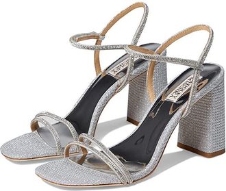 Badgley Mischka Firey Womens Shoes Silver : 5.5 M, Textile