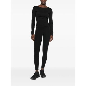 Macron Scoop Neck Performance Long-Sleeved Top - Black