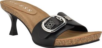 Guess Dexta Buckle Strap Sandal in Black at Nordstrom, Size 5.5