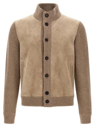 Ermenegildo Zegna Beige Button-Up Cardigan