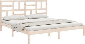 vidaXL Estructura de cama sin colchón madera maciza 180x200 cm vidaXL
