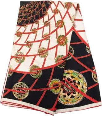 Herm&egrave;s Pre-owned Les Feux de L Espace Sjaal - Dames - Vintage Accessoires - Veelkleurig - ONE Size - Vintage