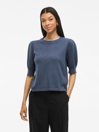 Vila Strickpullover »VIRIL 2/4 SLEEVE O-NECK KNIT TOP - NOOS«