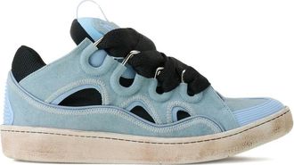 Lanvin Curb Sneakers - Heren - Sneakers - Blauw - 39 EU - Leer - Schoenen