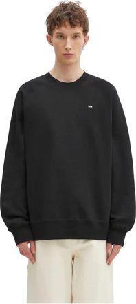 Wood Wood Hester Sweatshirt - Heren - Sweatshirts - Zwart - L - Katoen - Hoodies & sweatvesten