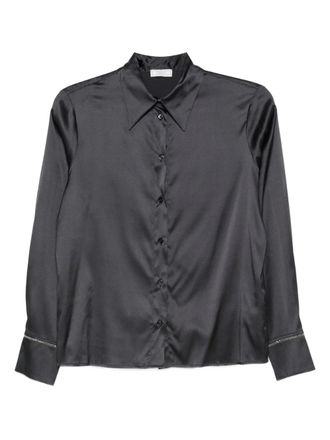 PESERICO Satijnen blouse - Blauw