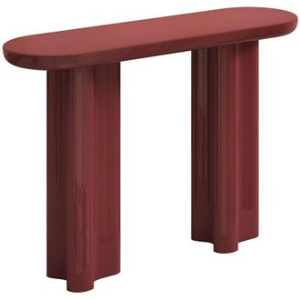Vente-Unique Consolle in MDF Bordeaux laccato - LESONA