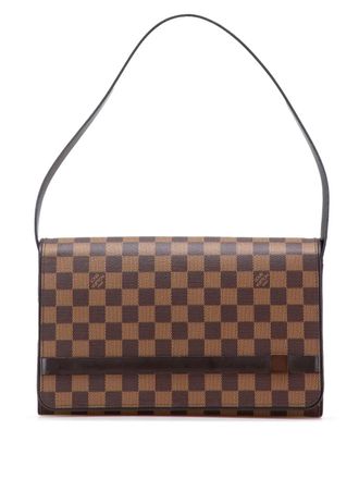 Louis Vuitton 2002 Damier Ebene Tribeca Long shoulder bag - women - Calf Leather/Canvas - One Size - Brown