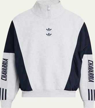 adidas x Willy Chavarria Mens Terry Watsonville Mock Neck Sweater